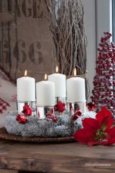 Kerzenhalter für Adventskranz 2er Set